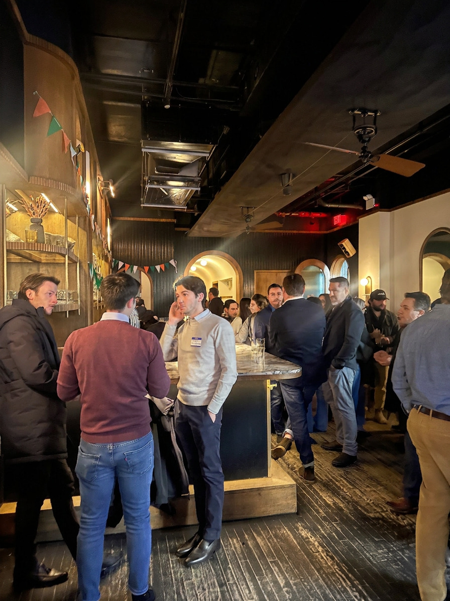 General contractors and trades at the Blueprint Society Builder Expo after party in NYC